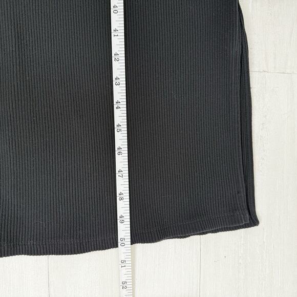 Old Navy Maternity Mock Neck Nursing Sweater Dress Size XL Black Rib Knit Midi - Picture 15 of 16